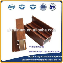 Precio por kilogramo perfil de aluminio para las ventanas, perfil de la extrusión del linqu del weifang, perfil de la rotura de Shandong,